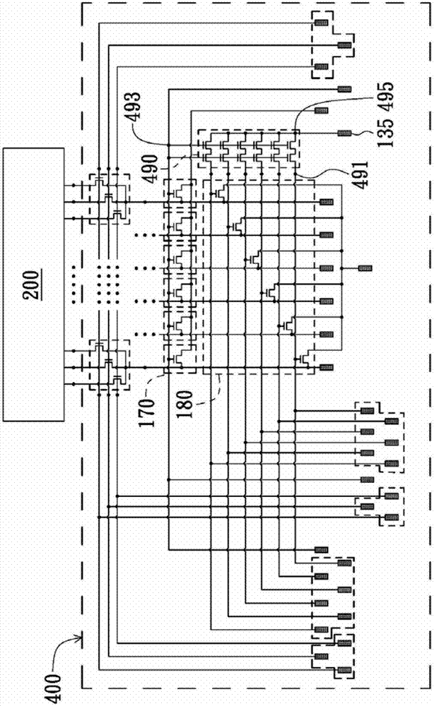 A detection circuit of a display panel