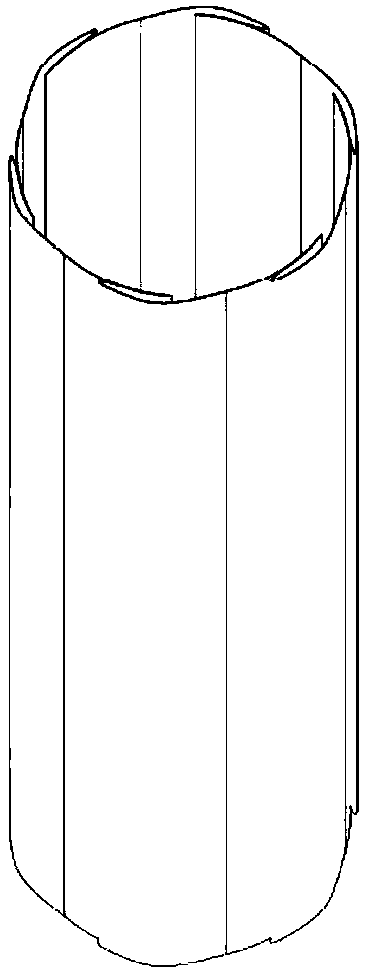 Mixed hemostatic structure and injection type mixed hemostatic device