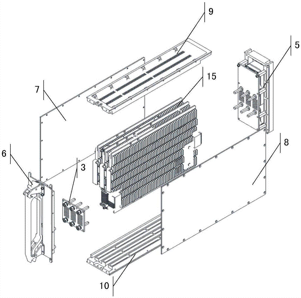 High-density three-dimensional stacking and assembling method for electronic modules