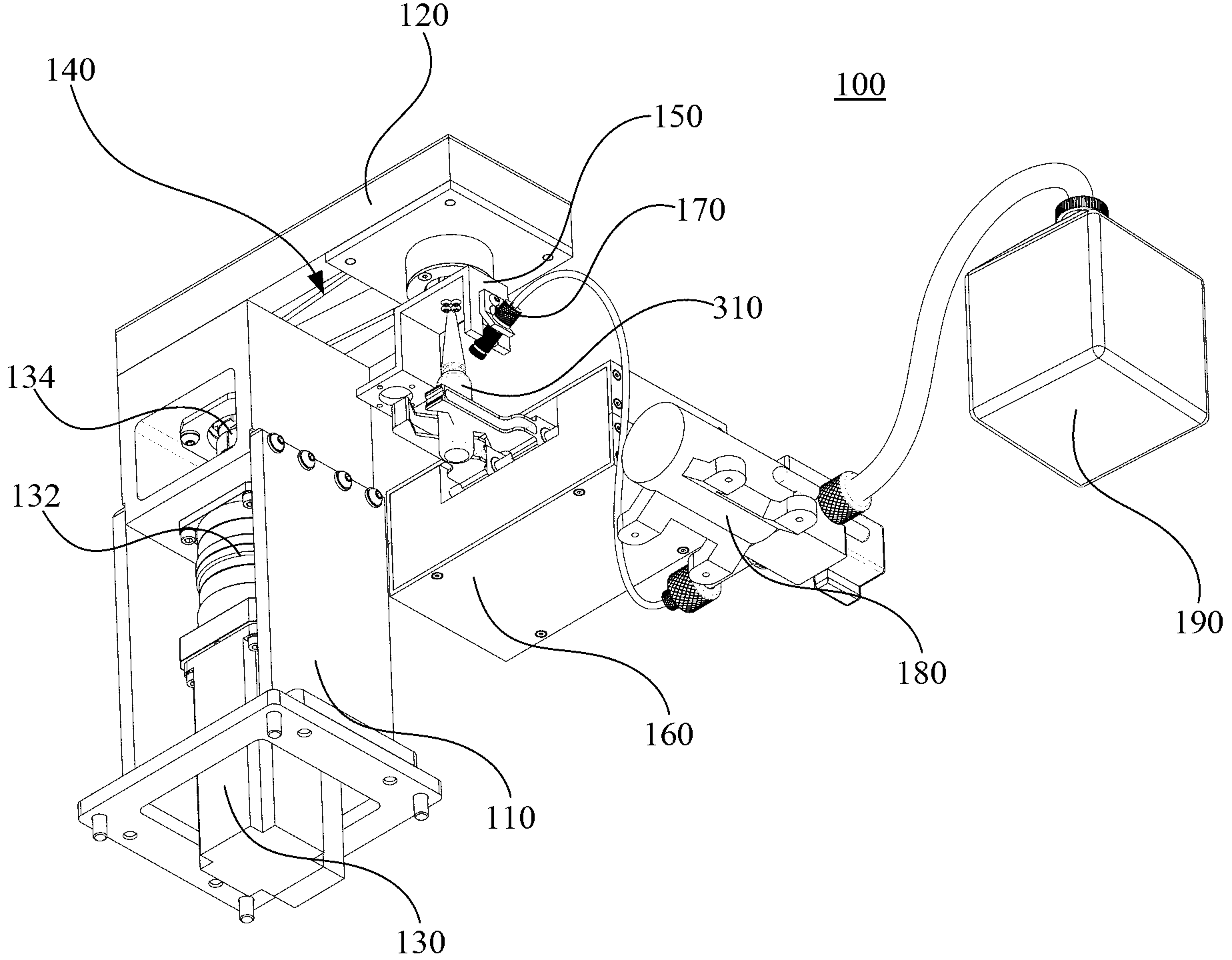 Medicine preparing and sterilizing device