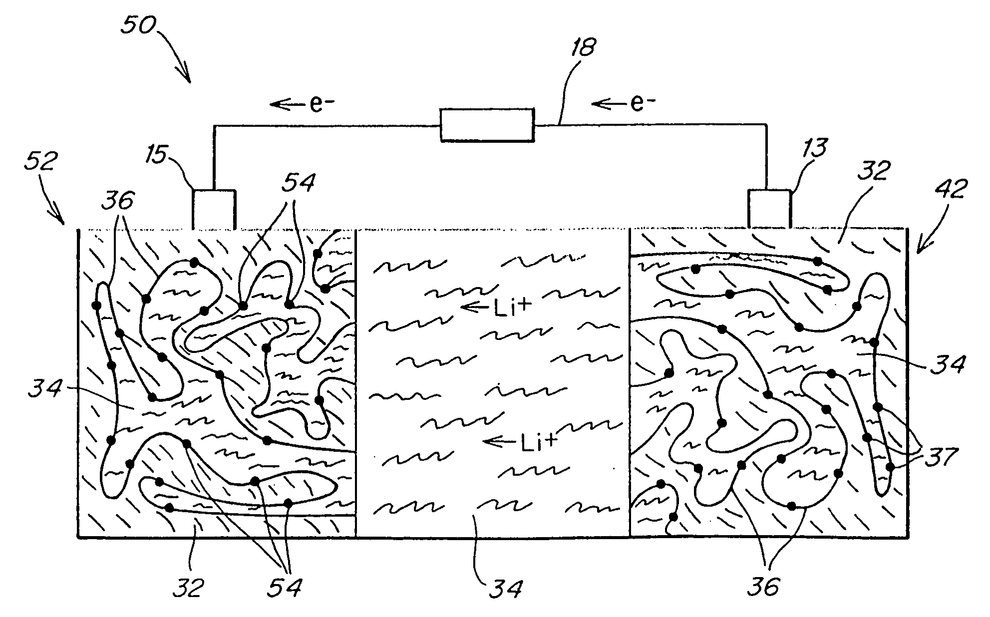 Polymer electrolyte, intercalation compounds and electrodes for batteries