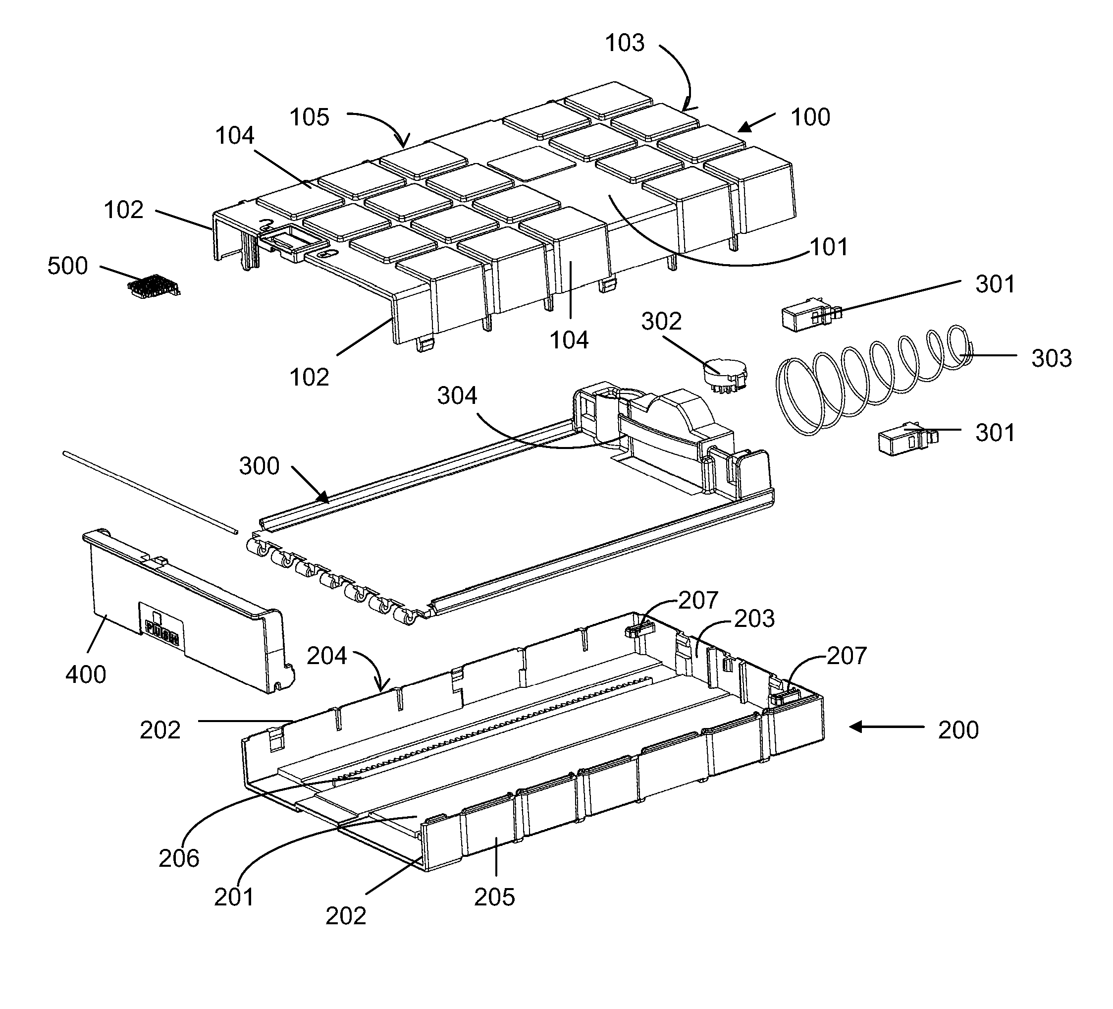 Container Assembly for Storing Peripheral Computer Memory Devices