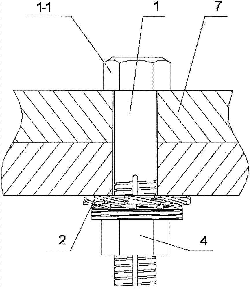 A detachable anti-loosening bolt or screw assembly