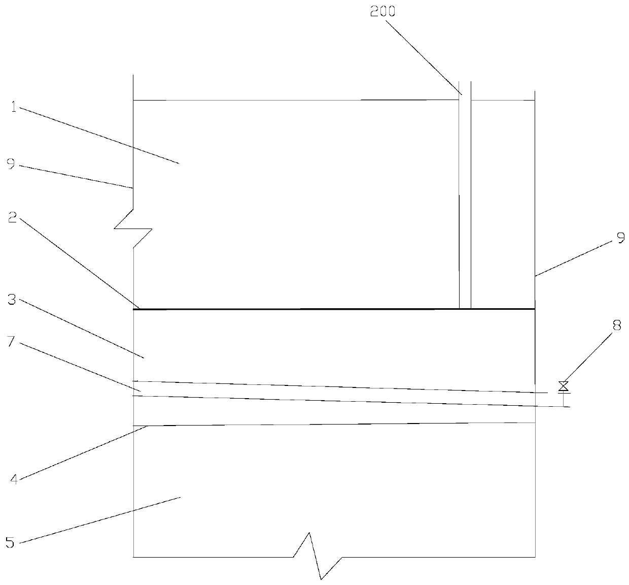 Drainage-valve-containing saline-alkali region water resource collecting and utilizing system