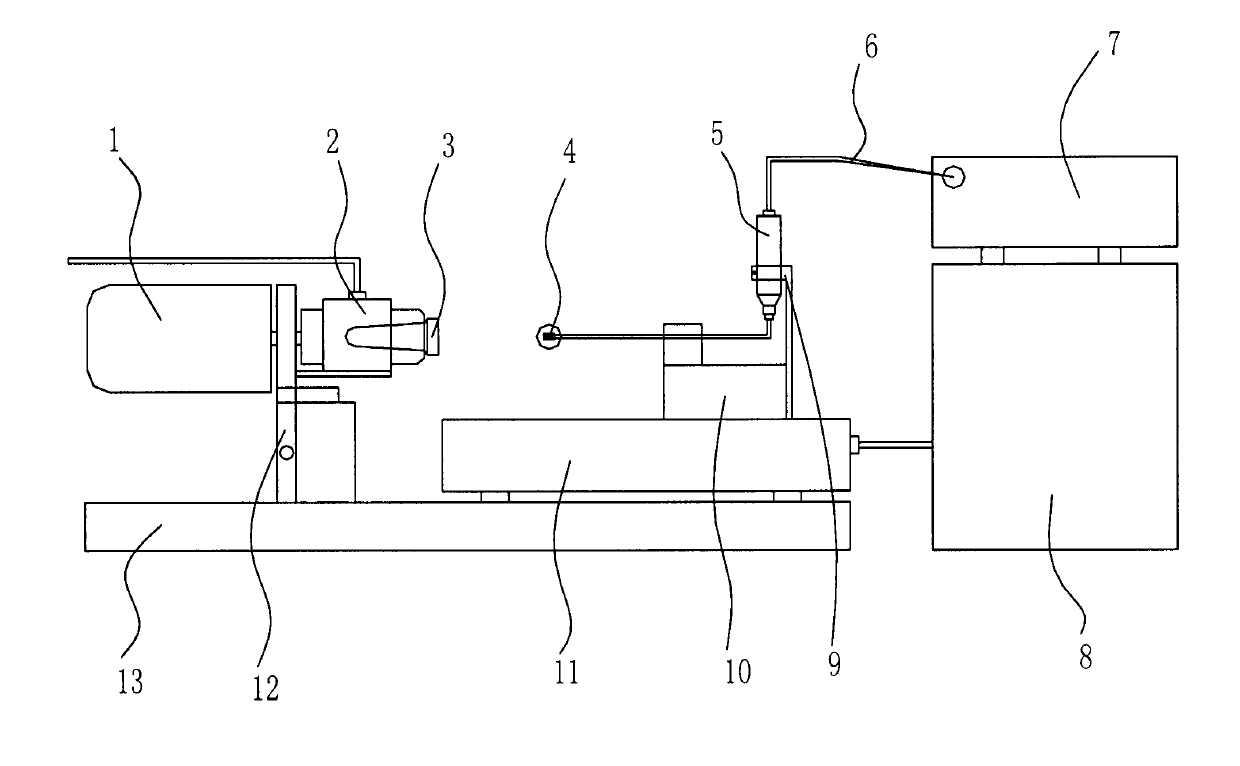 Device and method for coating inner electrode of U-shaped zirconia matrix of sensor