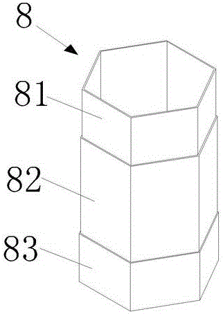 Bumper system imitating bamboo structure