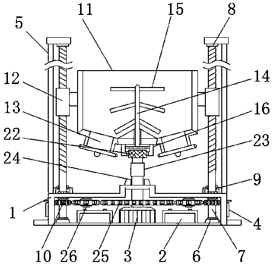 A mechanical hopper for mechanical engineering building construction