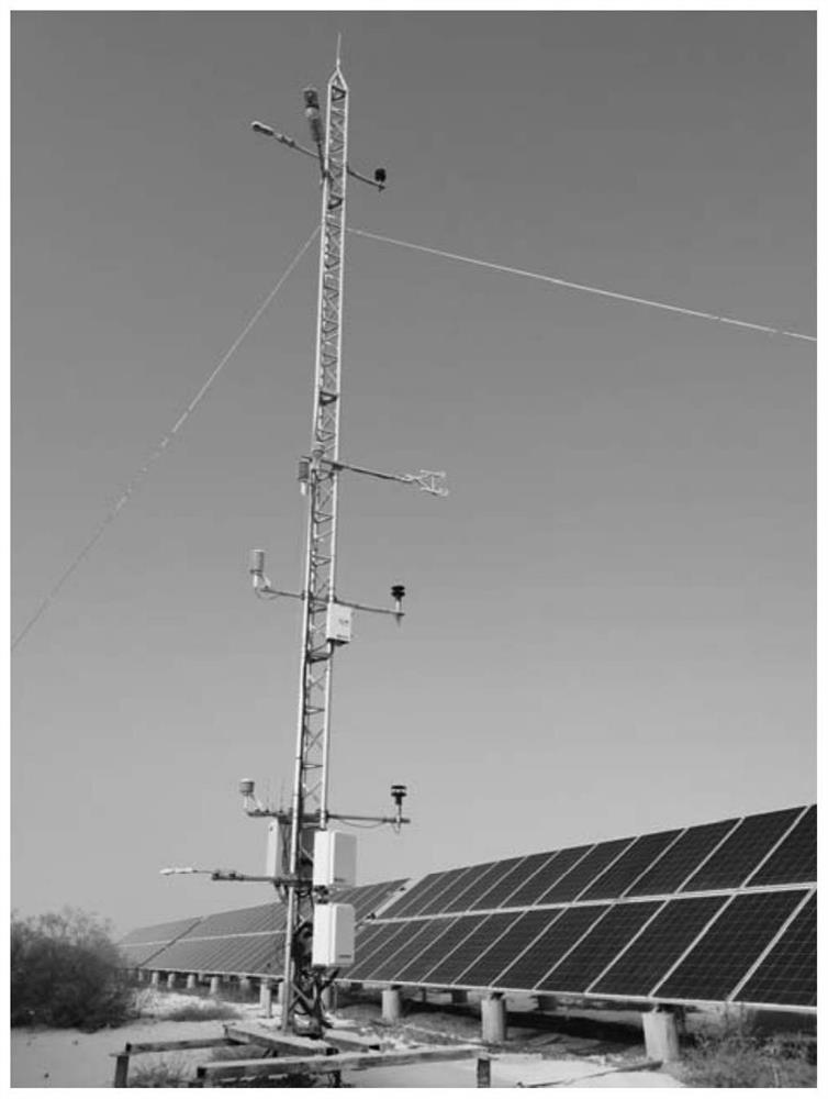 Mesoscale numerical simulation method for climate effect evaluation of onshore centralized photovoltaic power station