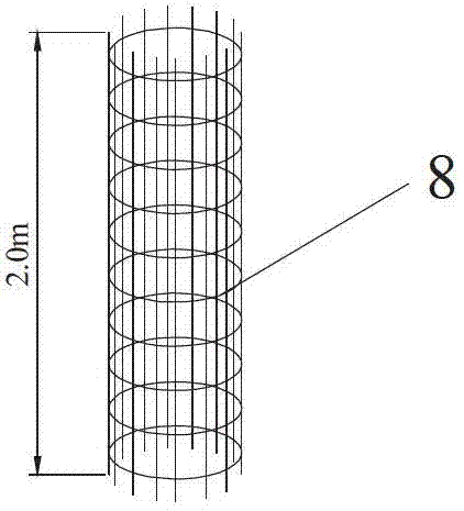 Method for constructing gravel pile of hoop of immersed tube for reinforcing soft foundation