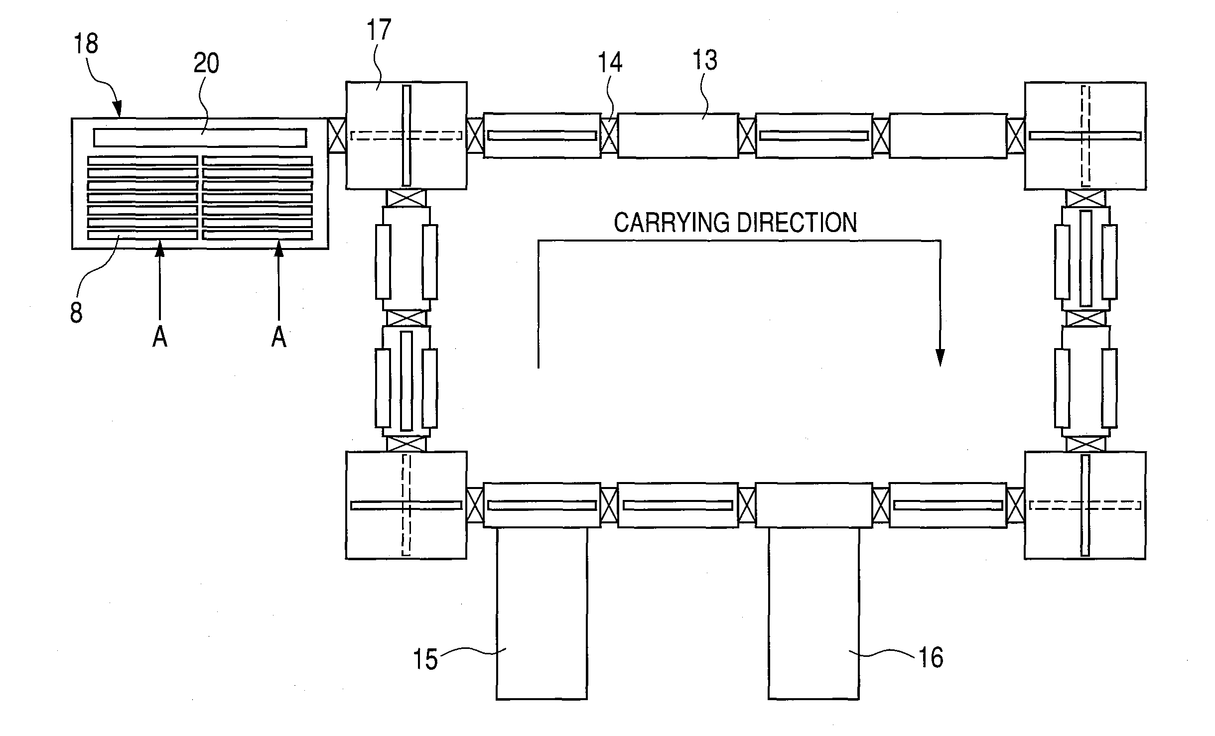 Substrate holder mounting device and substrate holder container chamber