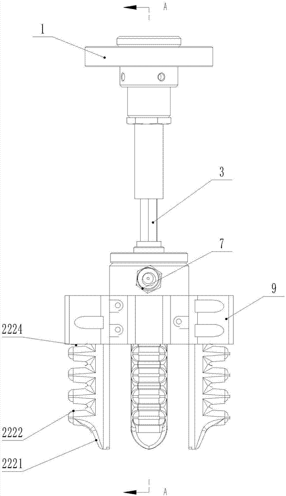 Flexible mechanical arm with buffering function