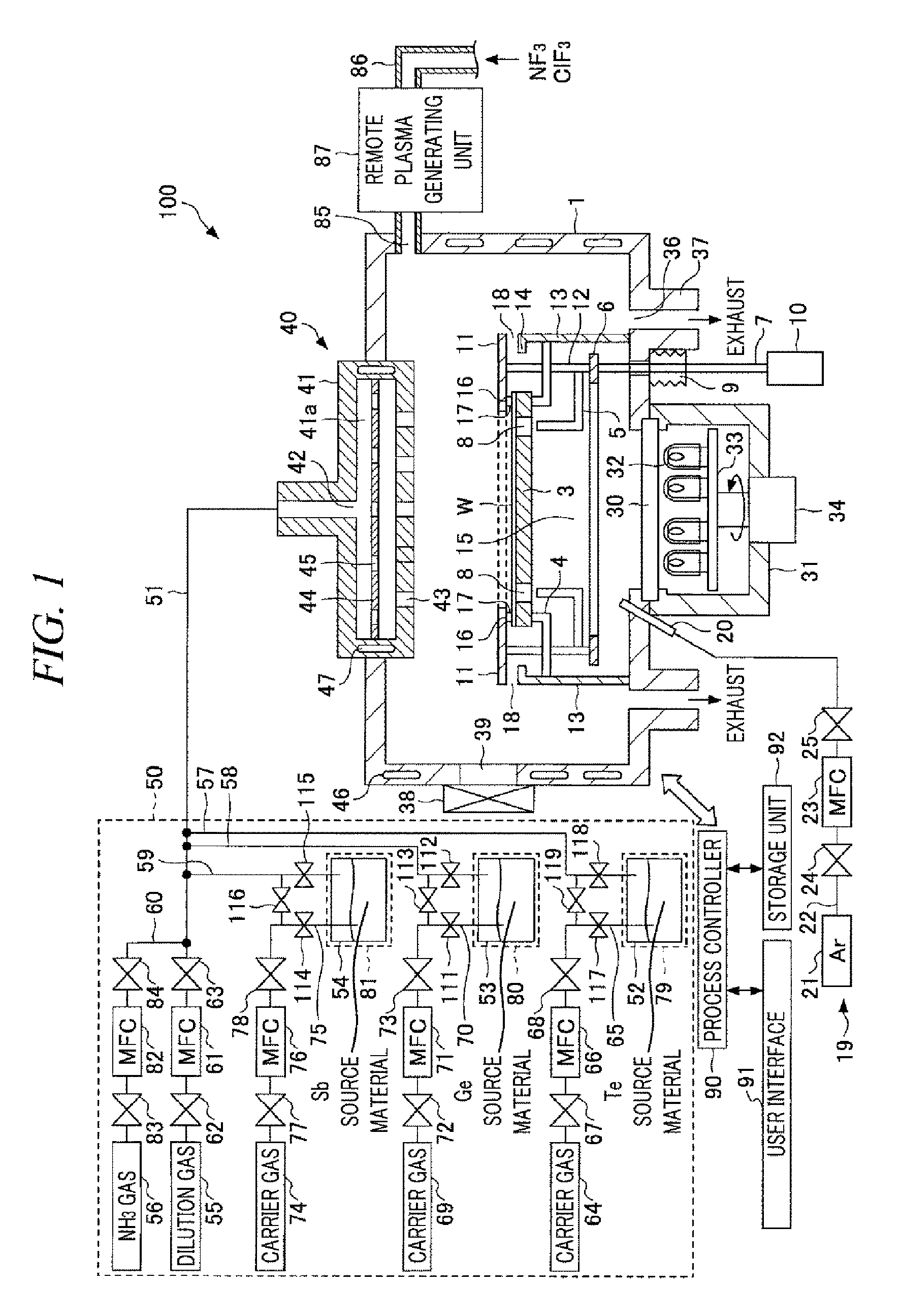 Ge—Sb—Te film forming method, Ge—Te film forming method, and Sb—Te film forming method