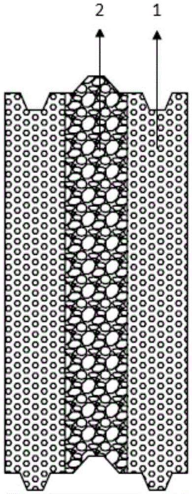 Foam concrete composite lightweight partition batten and preparation method thereof