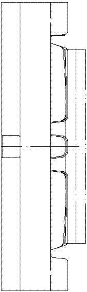 Hot forging method of wetland track plate and hot forging die thereof