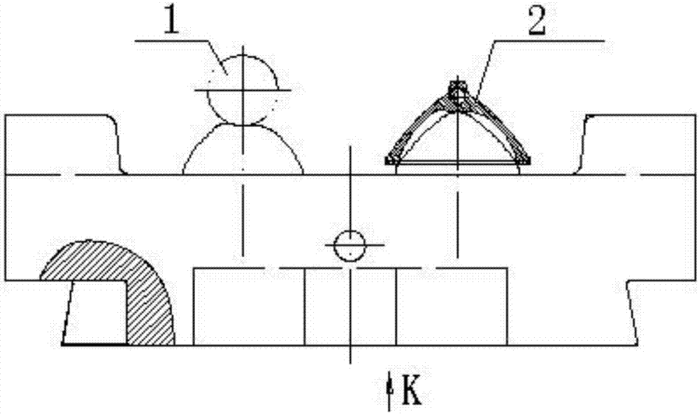 Hot forging method of wetland track plate and hot forging die thereof