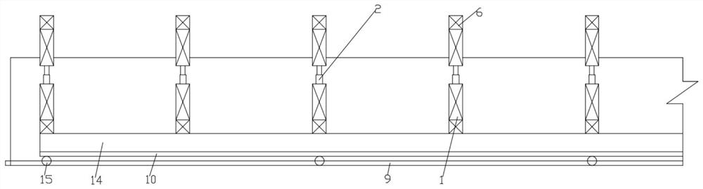 Automatic tunnel ditch cable trough construction rack