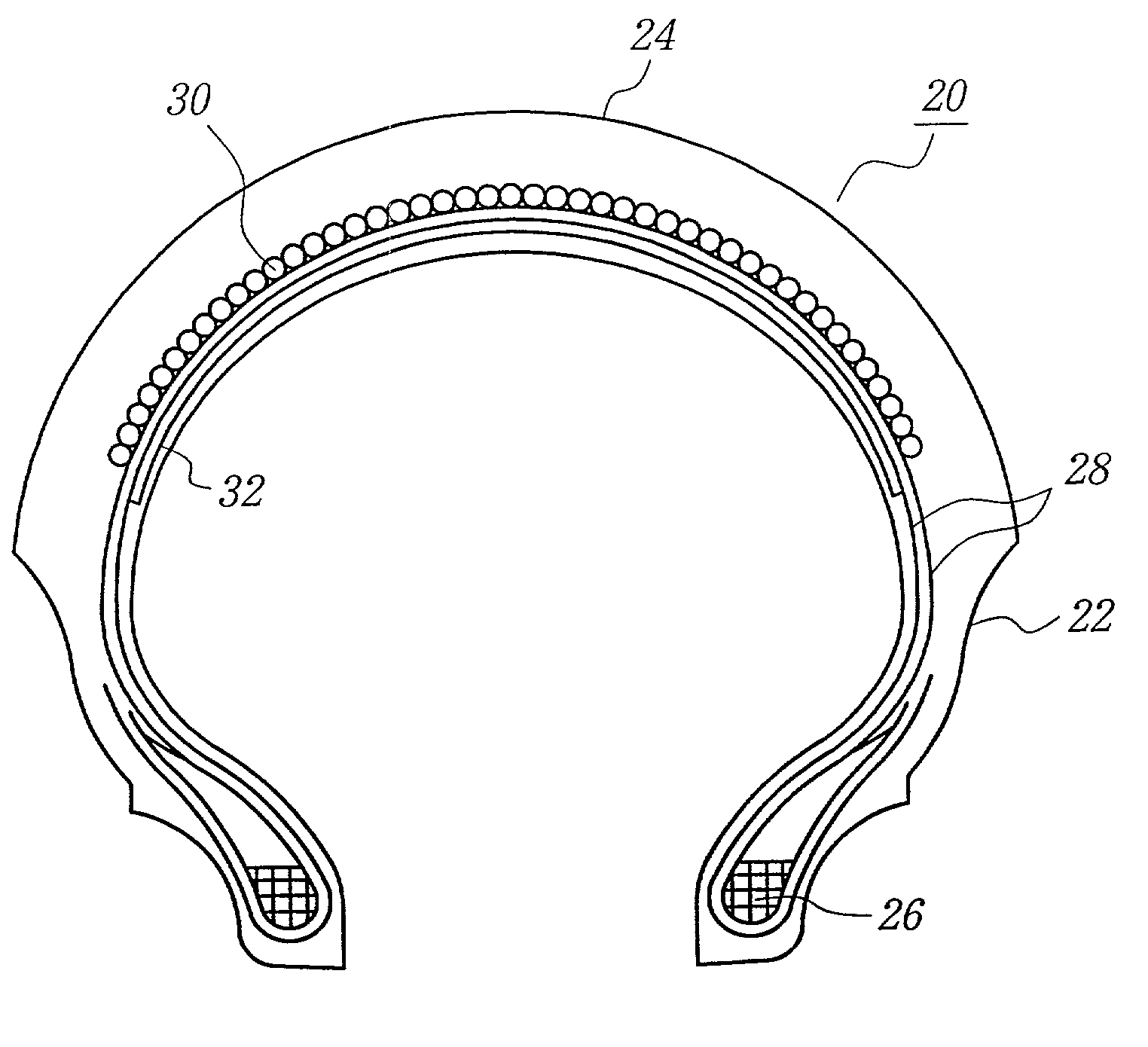 Pneumatic tire for front wheel of motorcycle