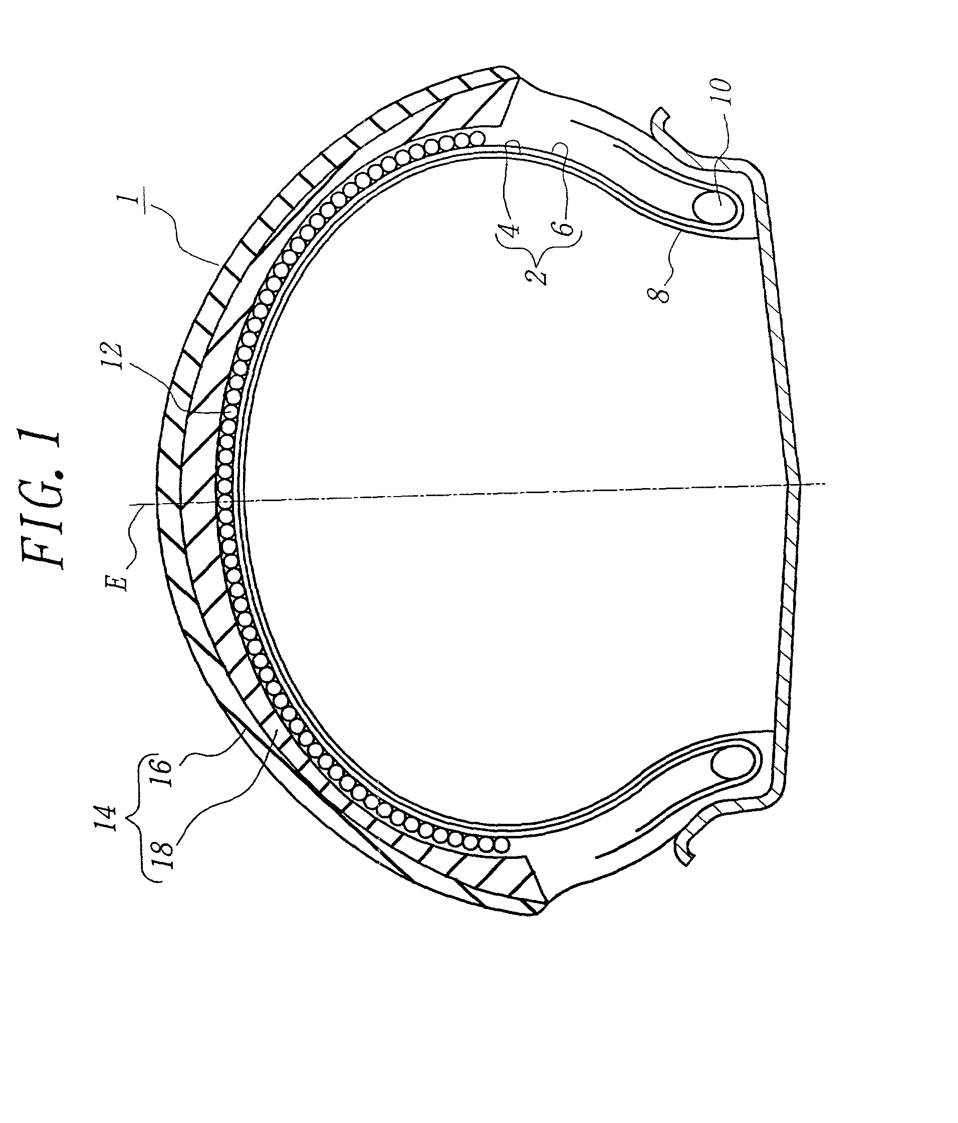 Pneumatic tire for front wheel of motorcycle