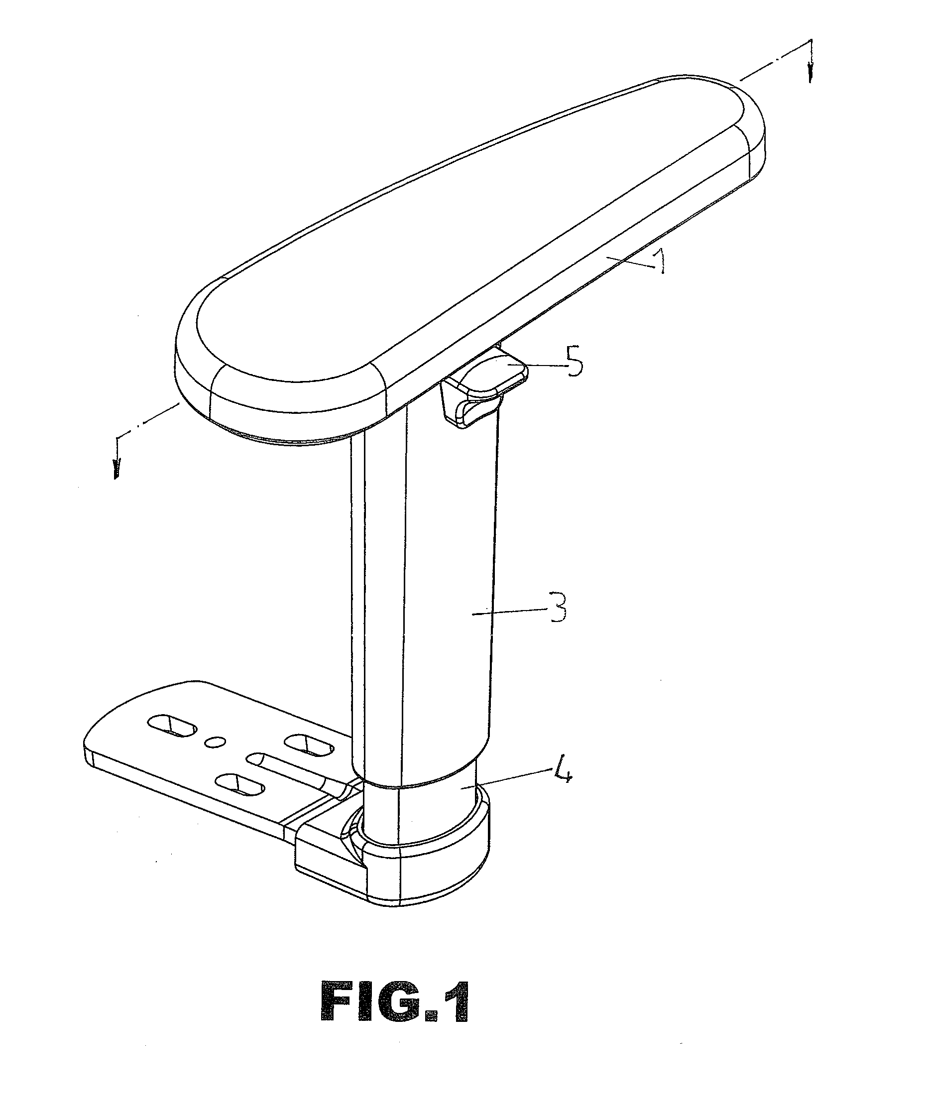 Chair Armrest Assembly Having Adjustable Height