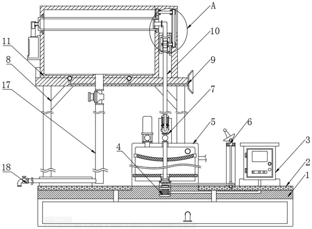 Remote control device for automatic water replenishing system of high-level water tank