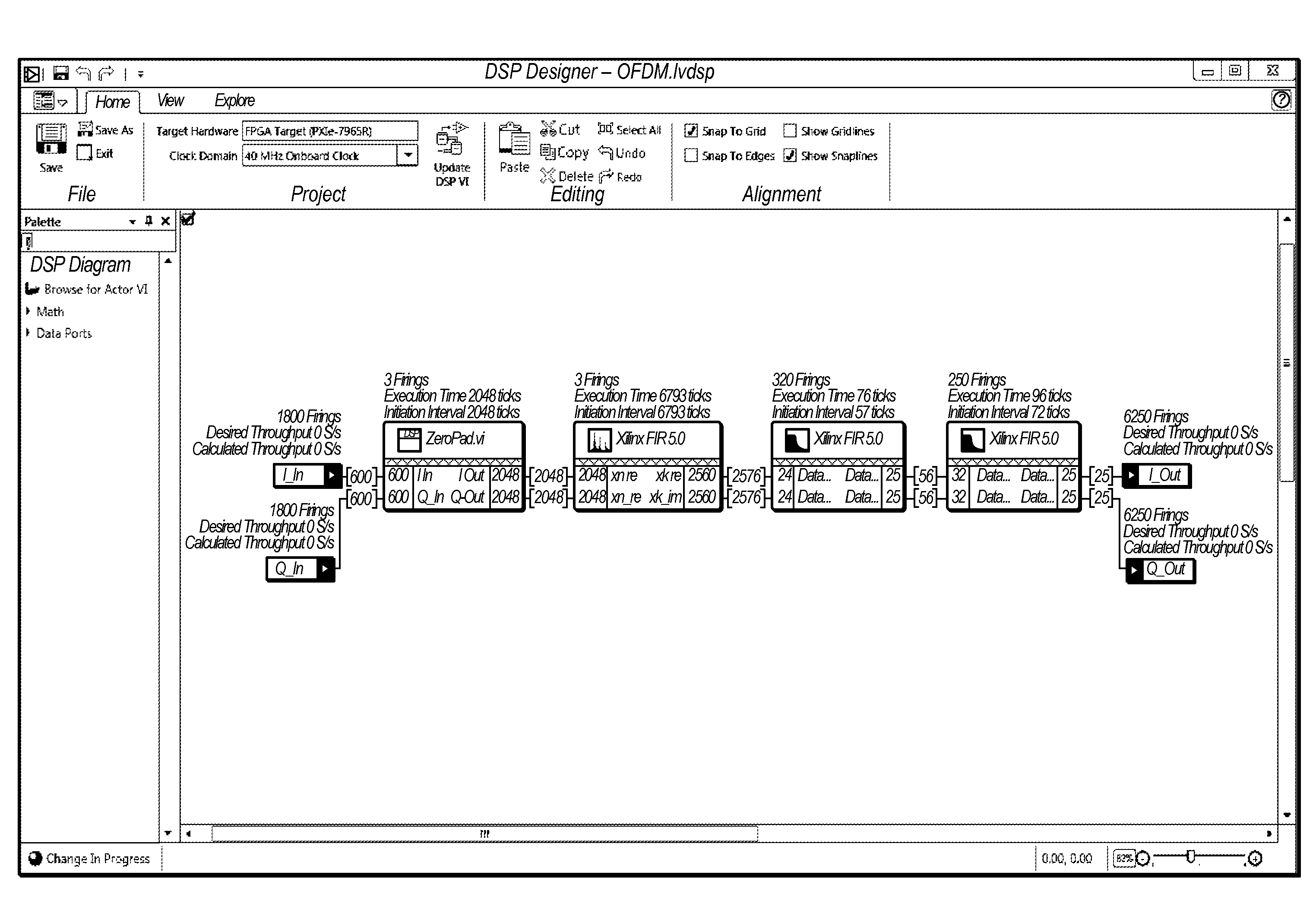 Generating and debugging timing accurate simulations in a graphical specification and constraint language