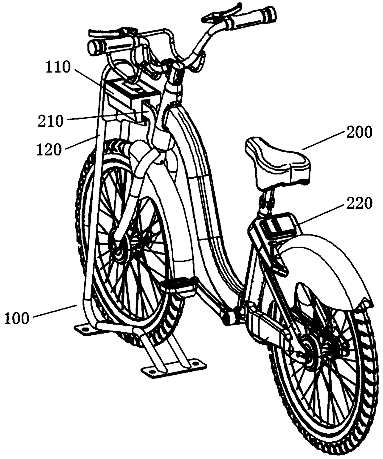 Induction device, parking system and vehicle returning method of vehicle