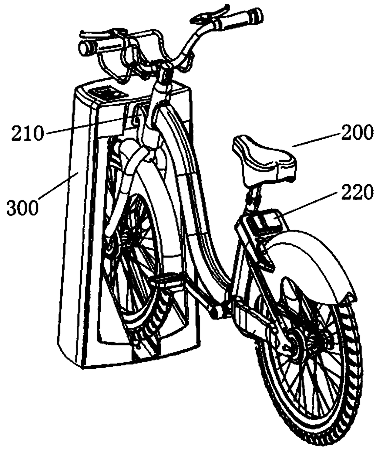 Induction device, parking system and vehicle returning method of vehicle