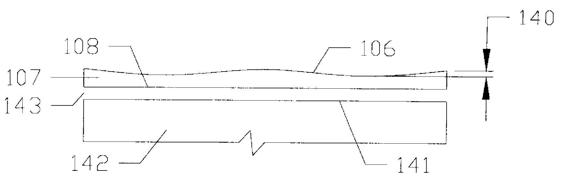 Non-contact porous air bearing and glass flattening device