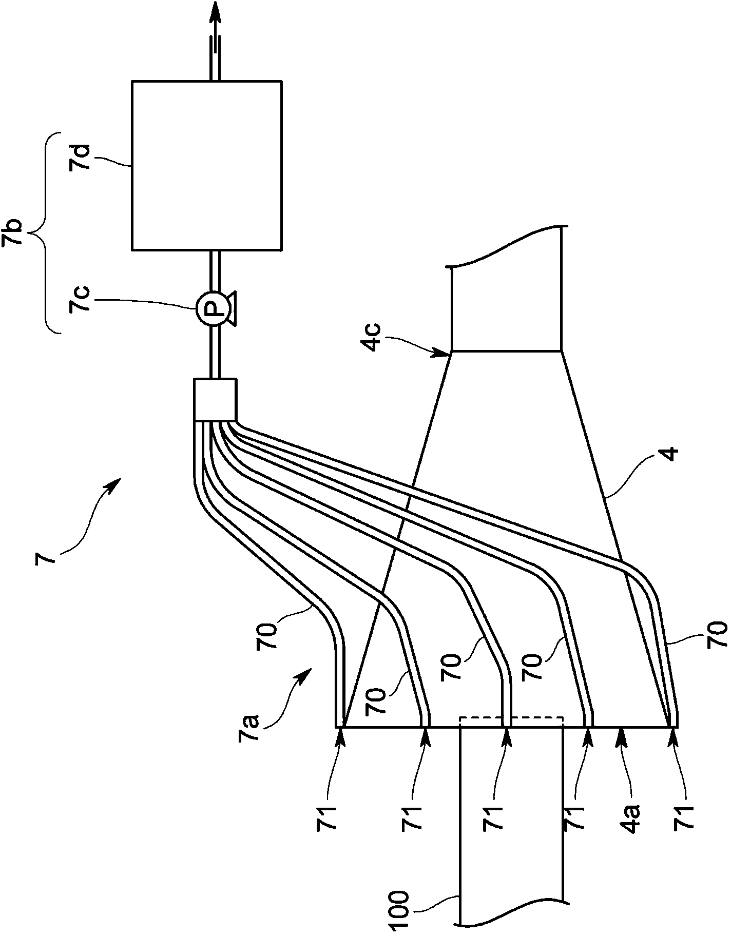 Exhaust gas analysis system and exhaust gas leak detecting method