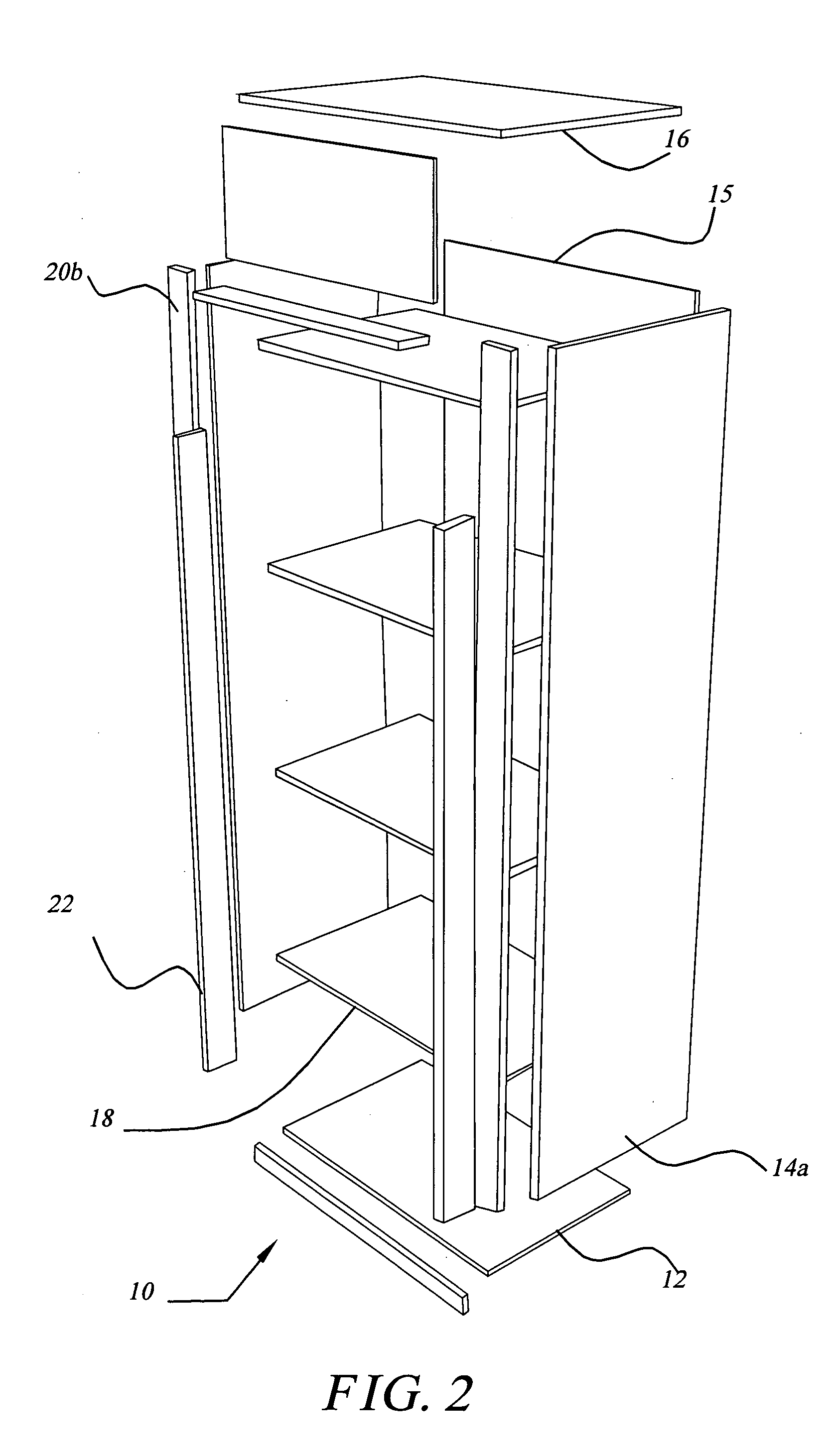 Method, system and article of manufacture for a modular room