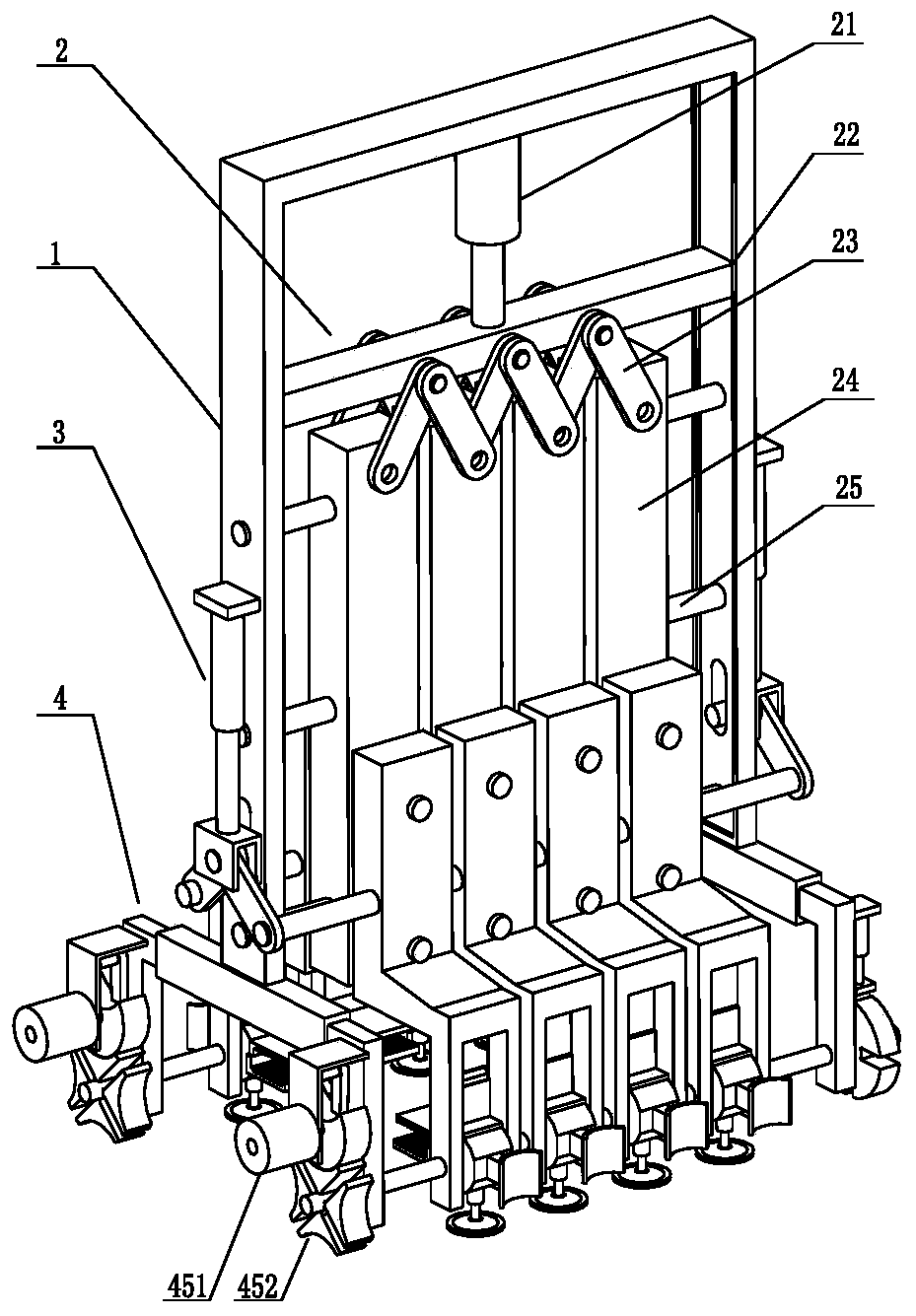 Warehouse logistics goods automatic clamping carrier