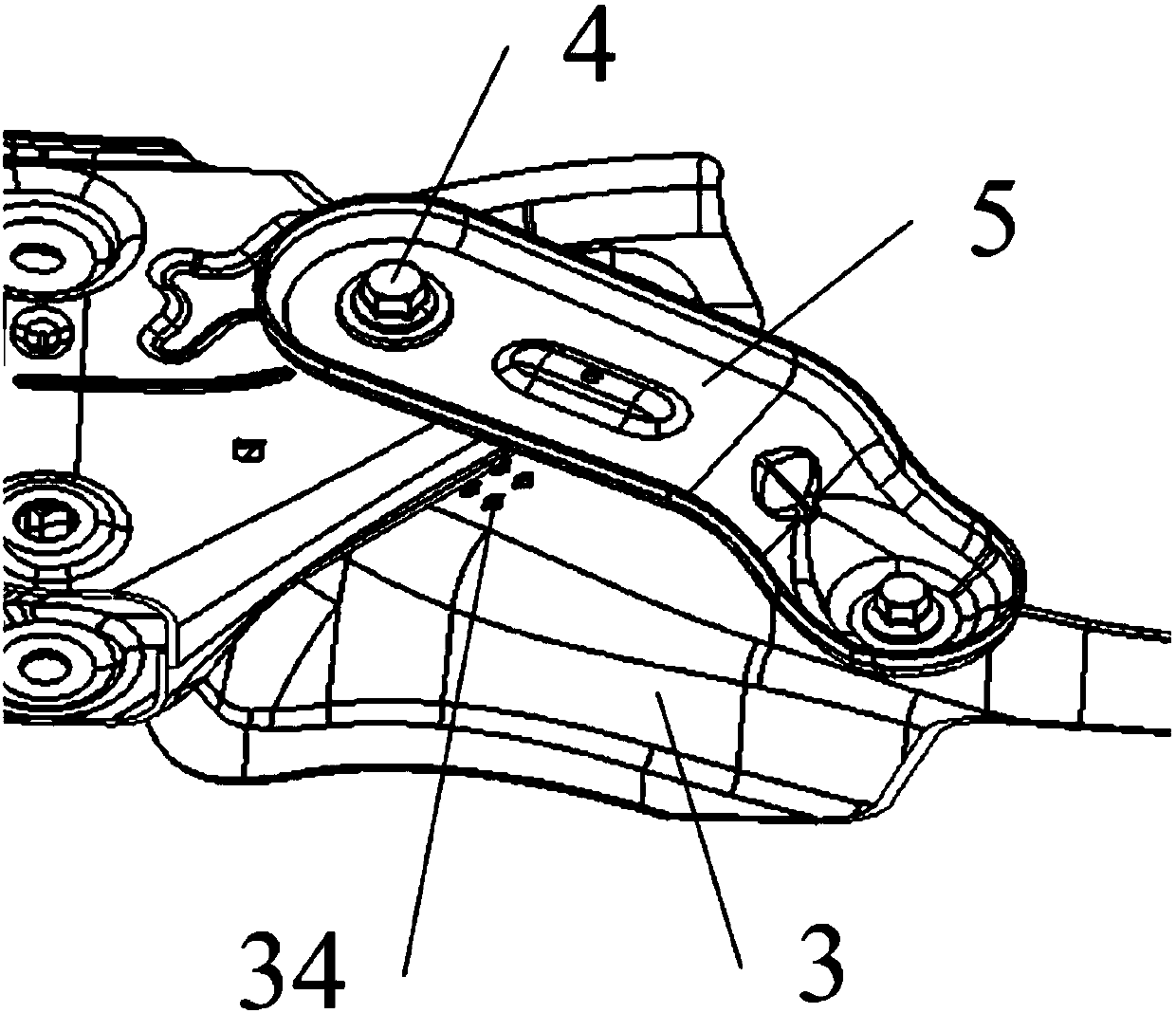 Vehicle, sub-frame mounting structure and design method of sub-frame mounting structure