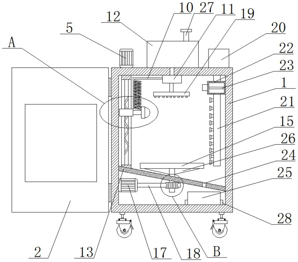 Furniture surface spraying equipment capable of uniformly spraying