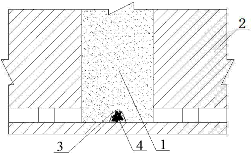 Method for presetting roadways by section moulds