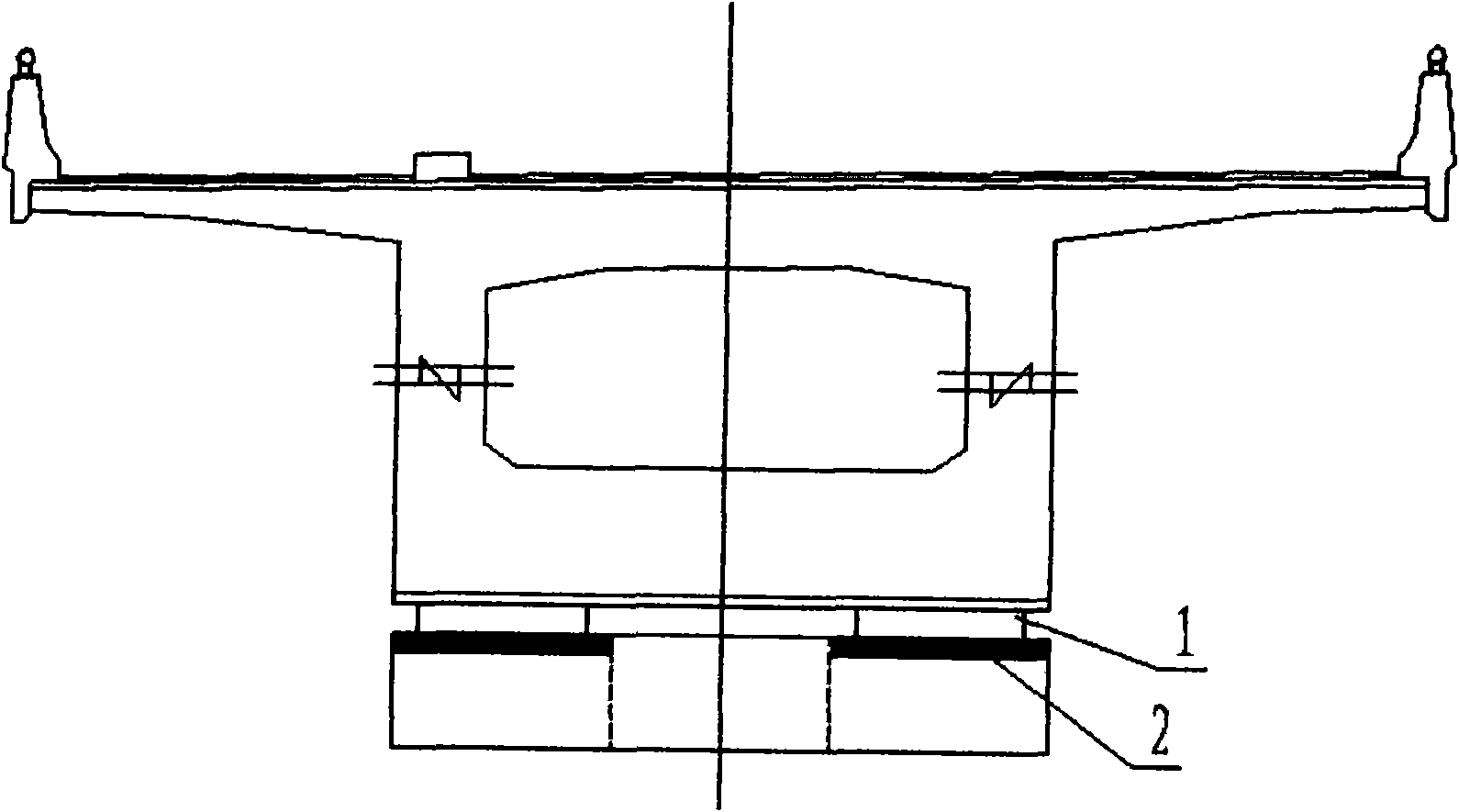 Integral lifting reconstruction method for high-span overweight continuous box girder