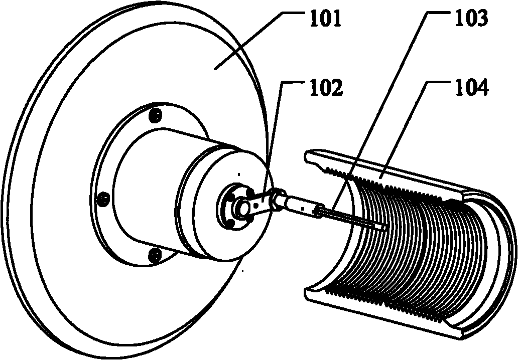 On-line non-contact laser stereo scanning detection device for internal screw threads of tubing coupling