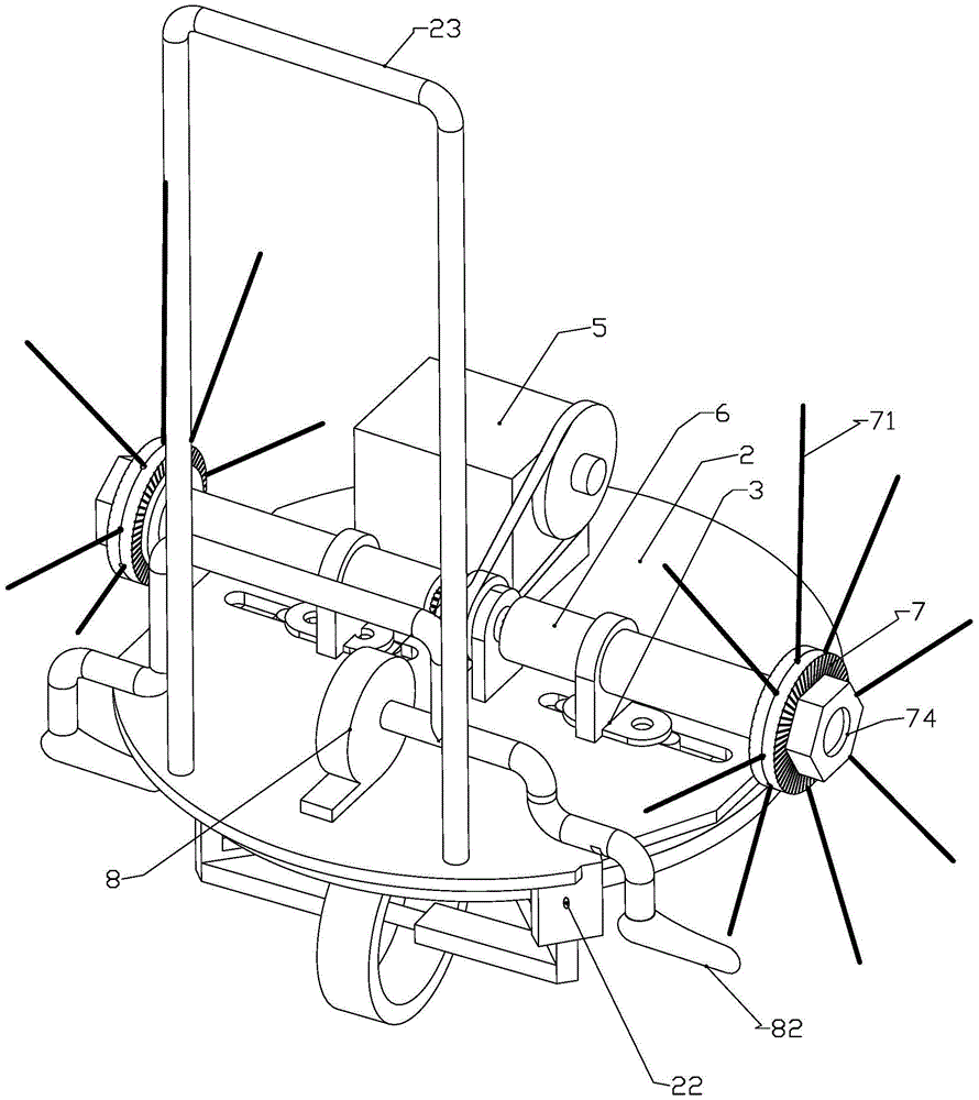 A corn plant leaf picker