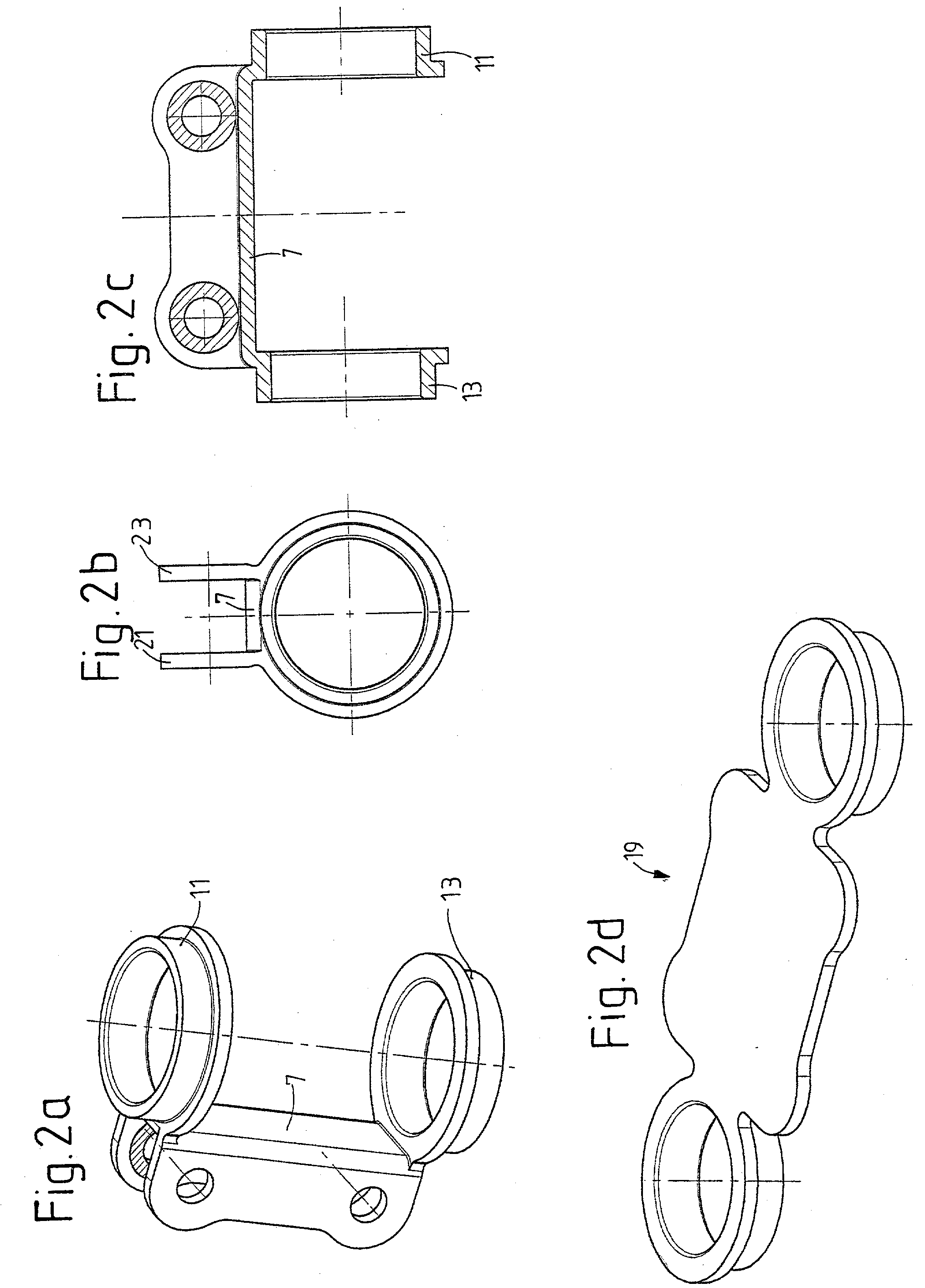 Knuckle bracket for a strut-type shock absorber