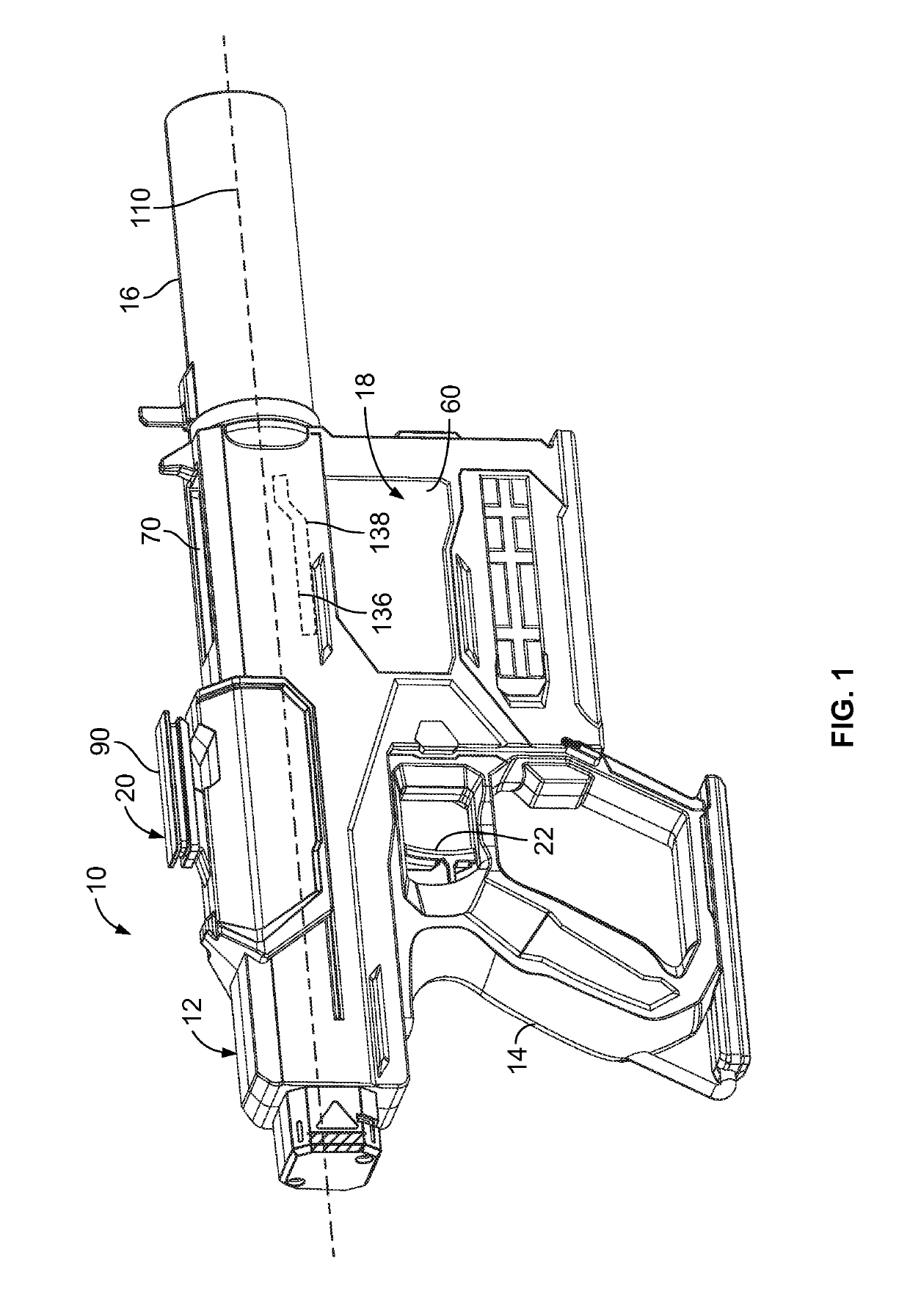 Projectile launcher apparatus with magazine