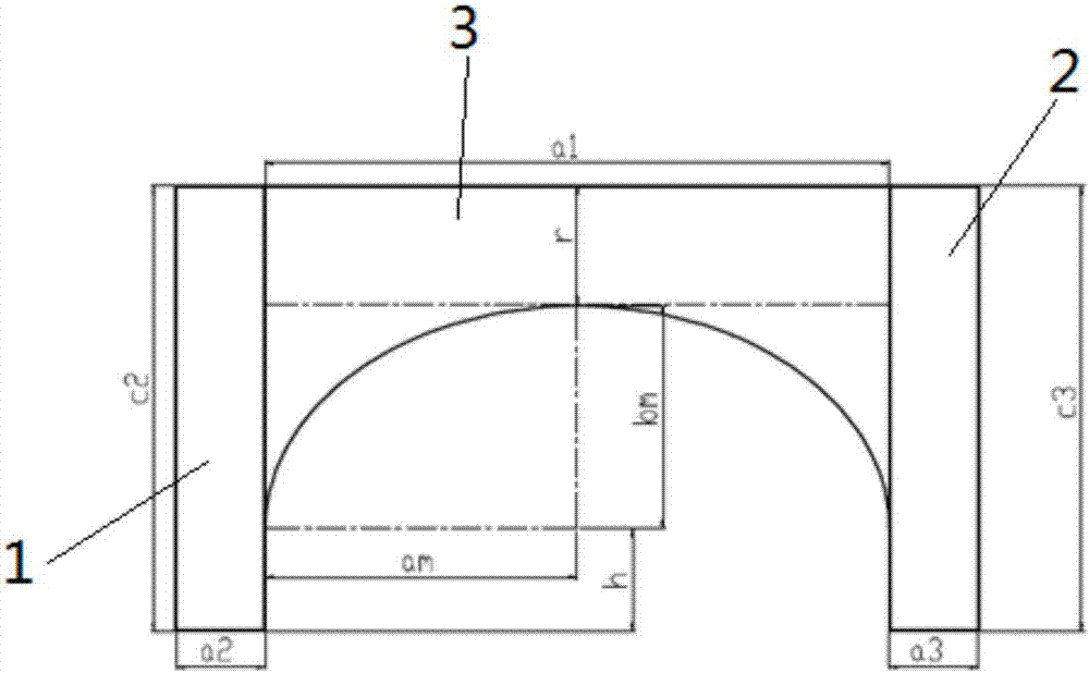 Design method for statically indeterminate fixed beam frame with self-supporting structure