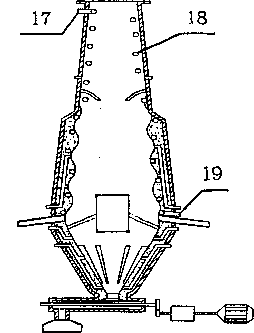 Dust cloud combustion furnace