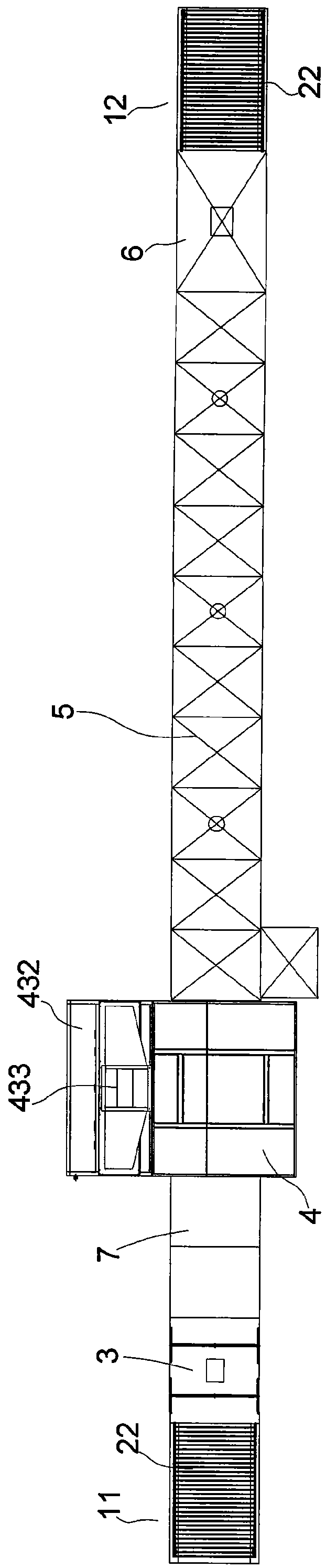 Conveying type automatic spraying machine