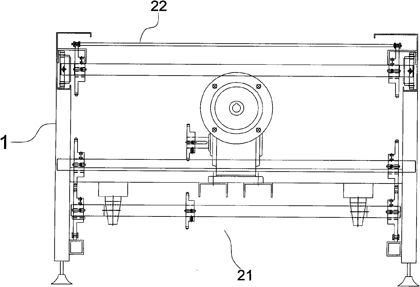 Conveying type automatic spraying machine