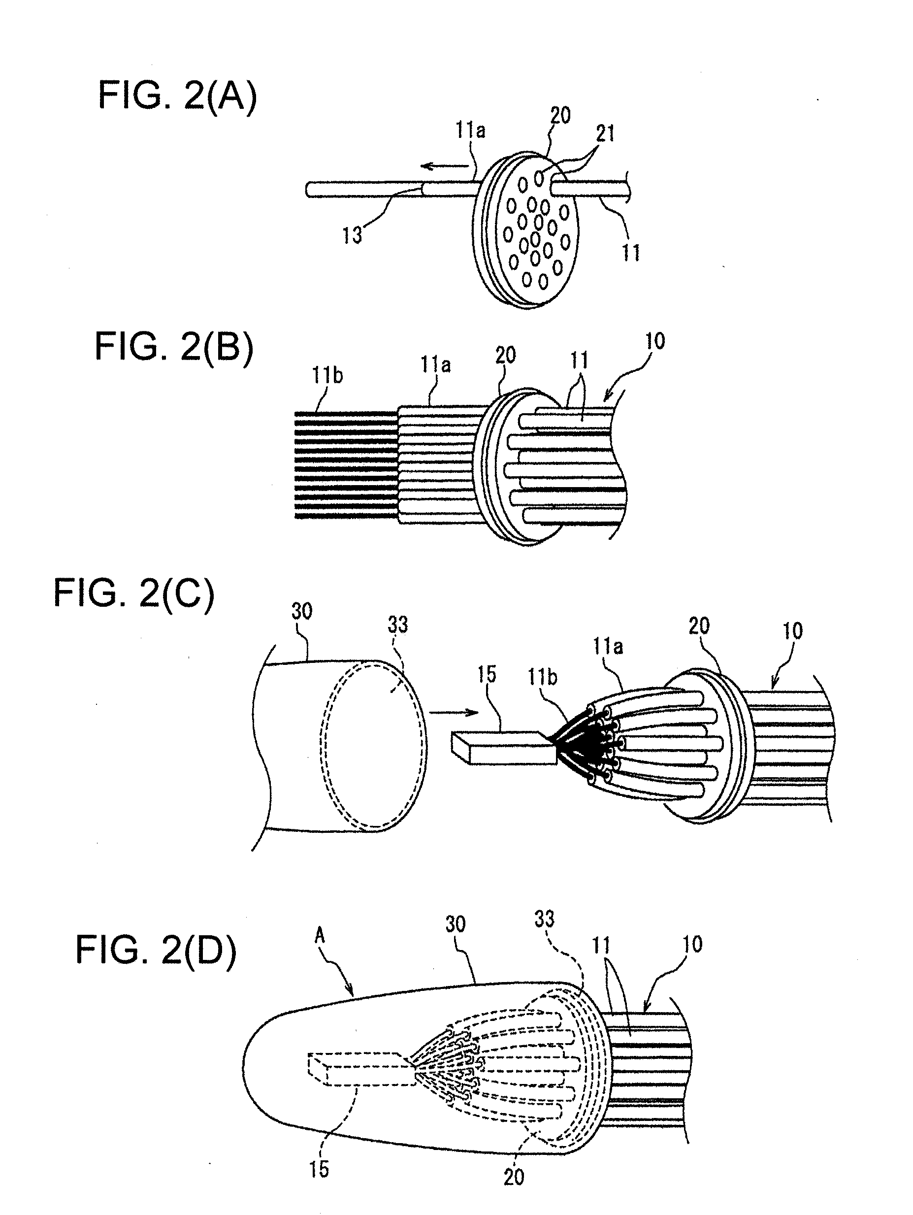 Waterproof joint section forming method and wire harness provided with waterproof joint section formed by the method