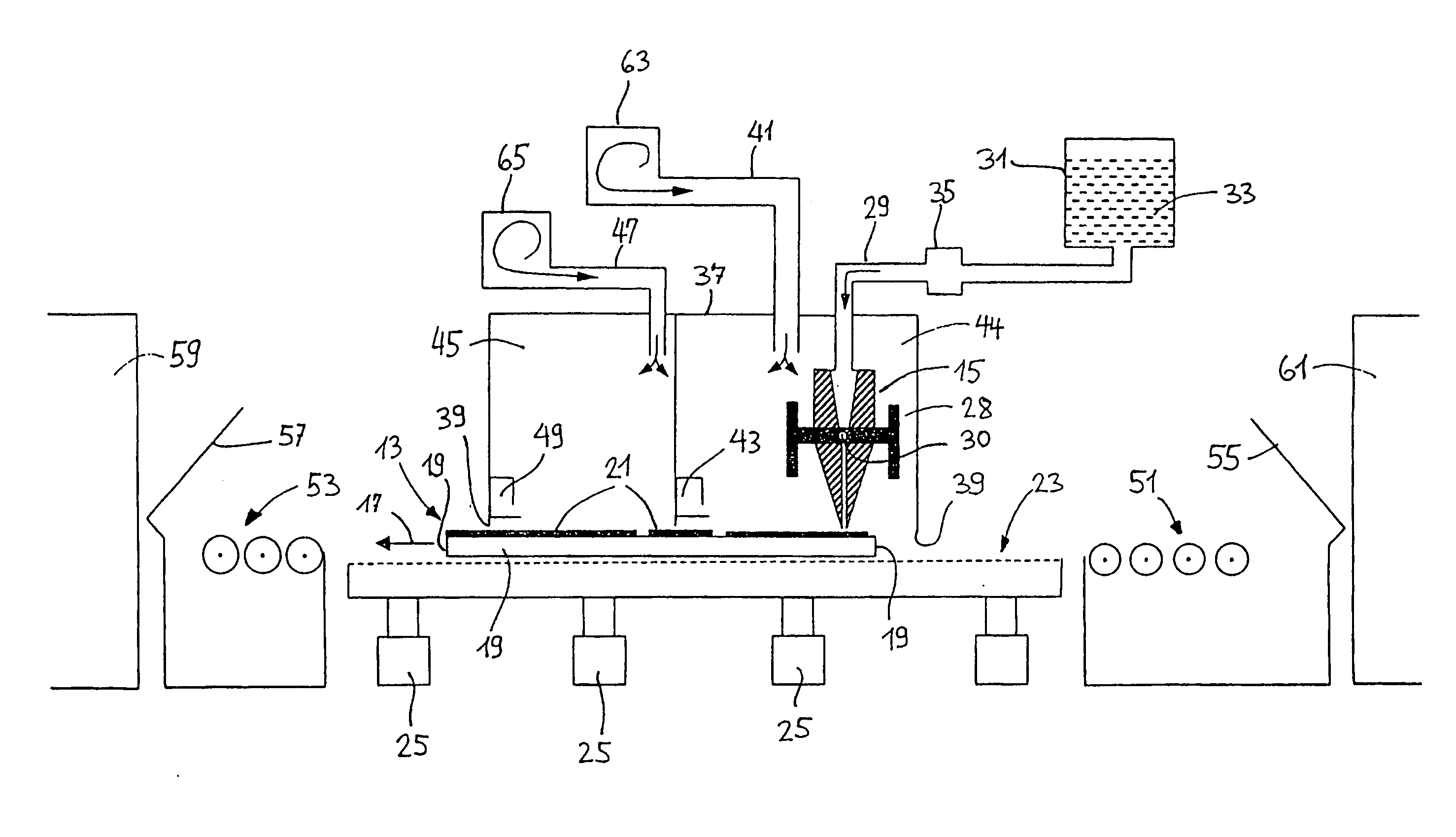 Method and device for the production of an antireflective coating, antireflective coating, and antireflective-coated substrate