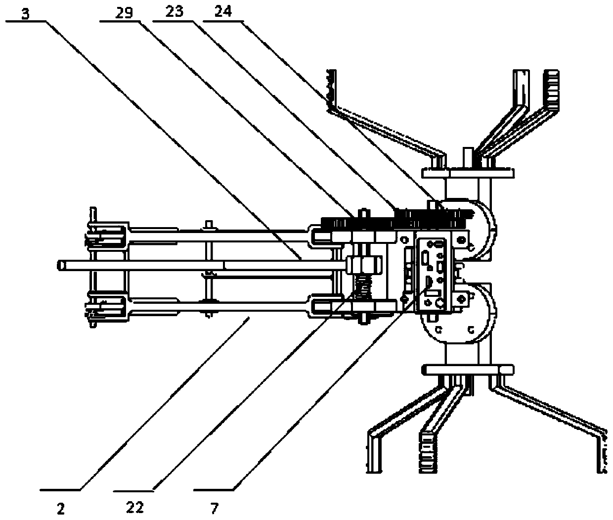 Rapid ground moving robot with bionic bounce capability