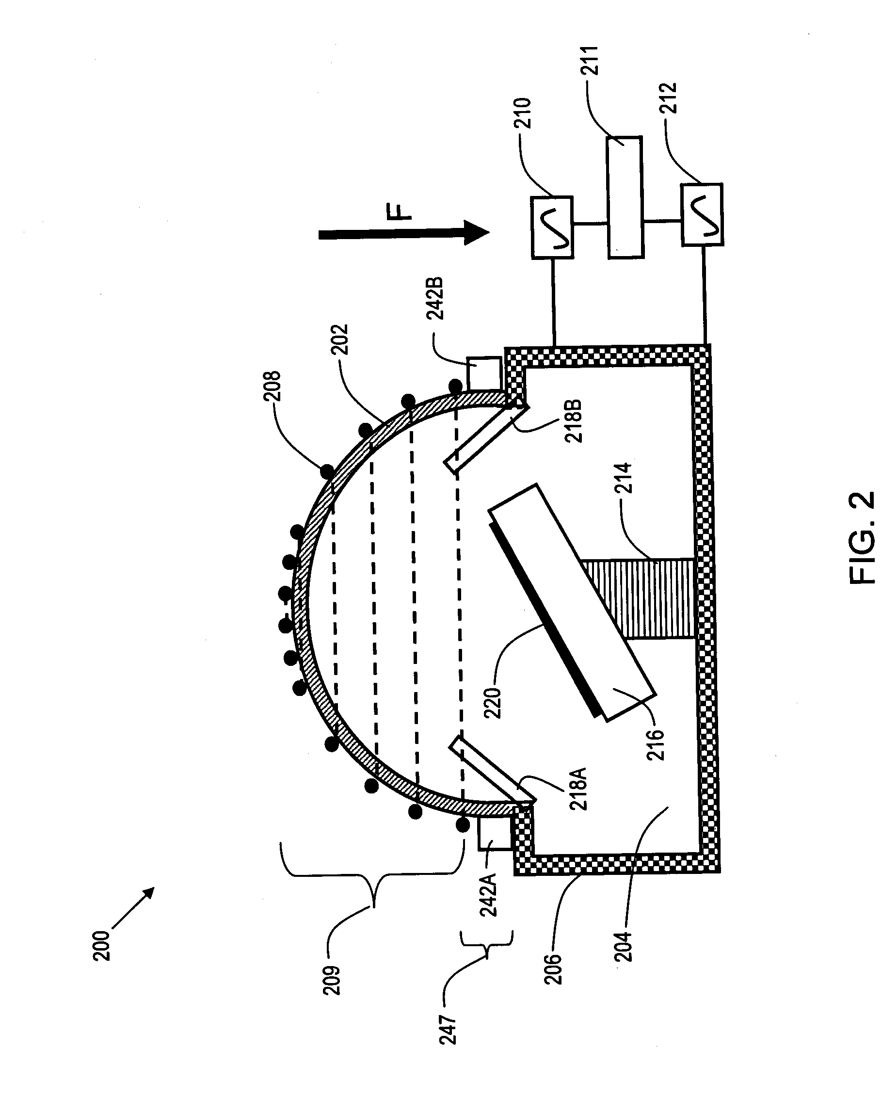 Method and apparatus for angular high density plasma chemical vapor deposition