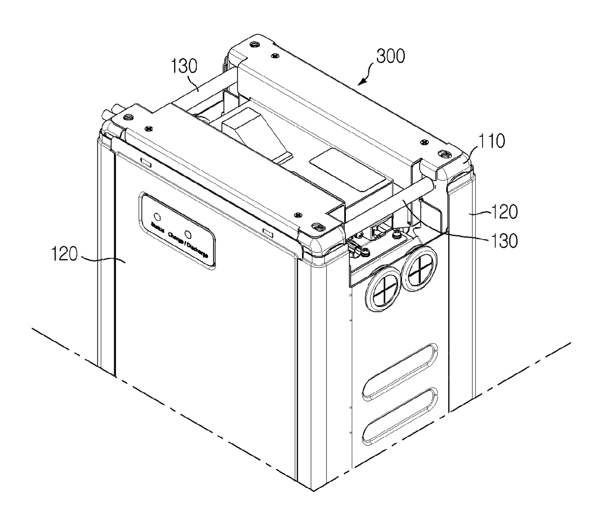 Electrical box for battery pack and battery pack structure using same