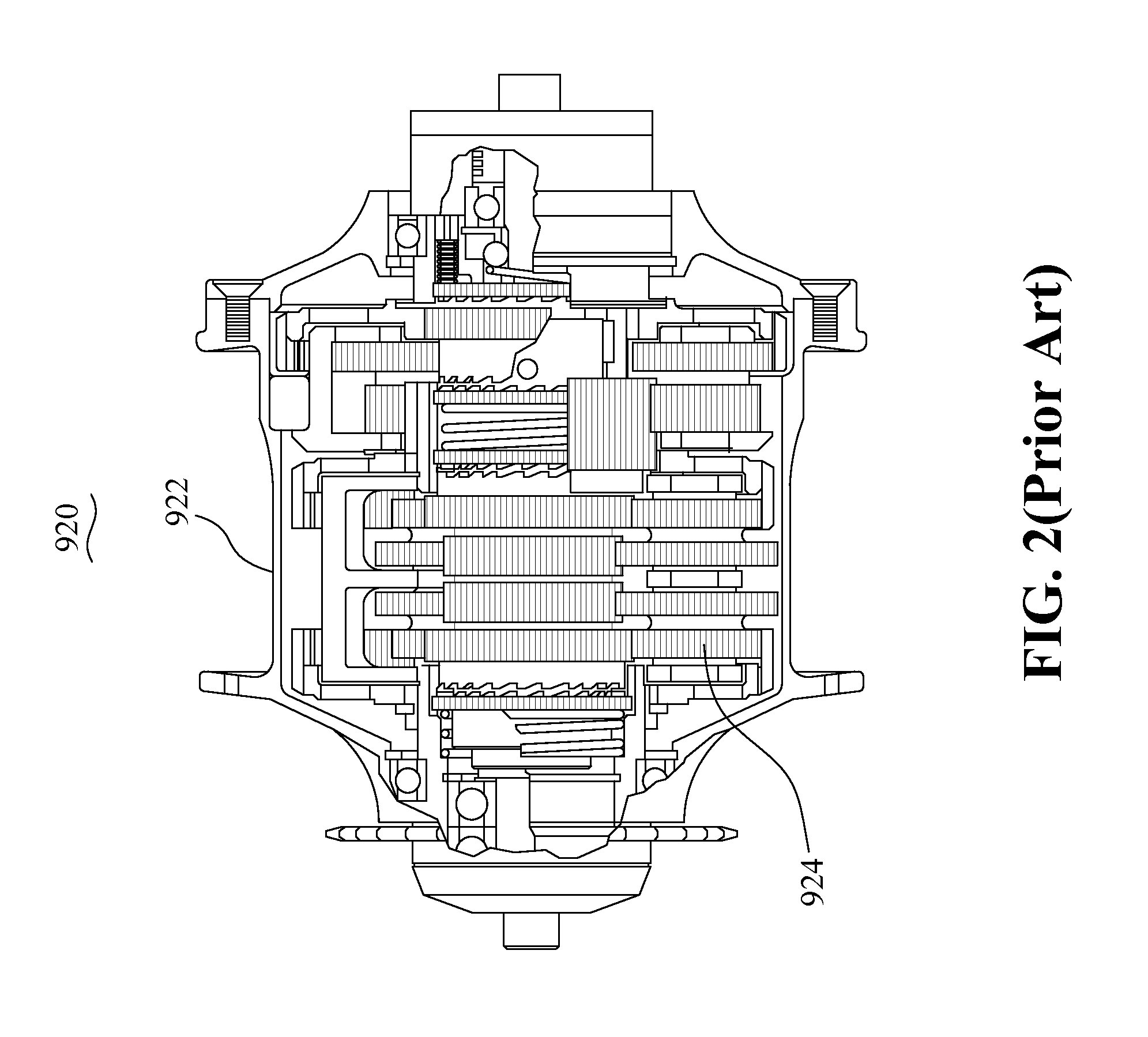 Multi-ratio transmission system with parallel vertical and coaxial planet gears