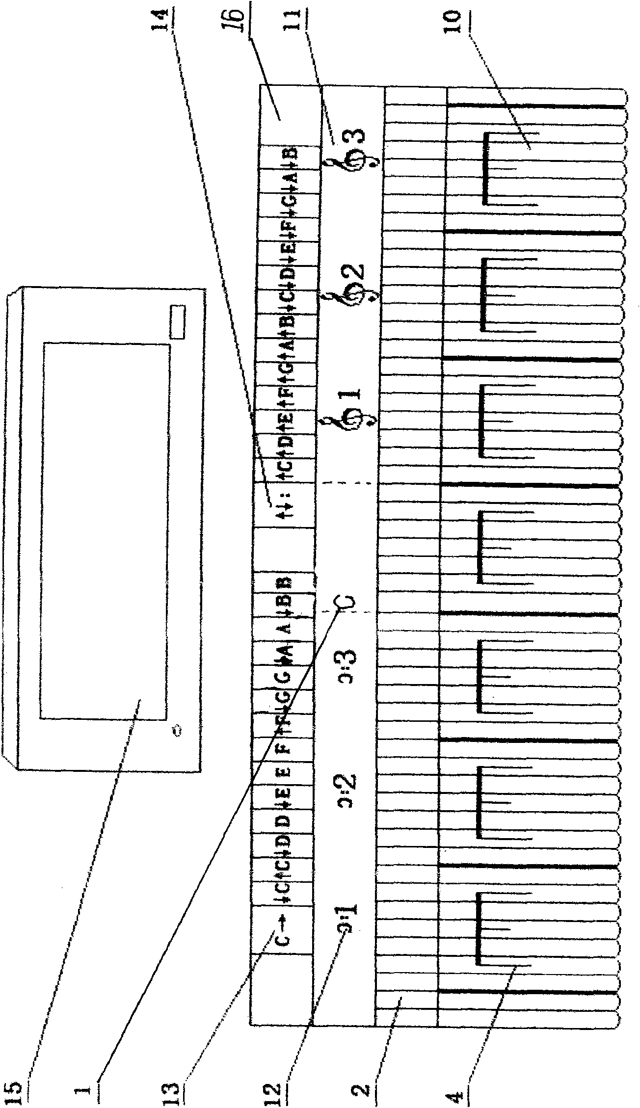 Method for eliminating black keys of musical instrument and musical instrument